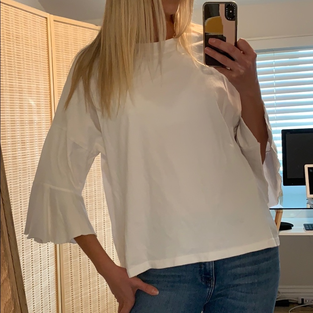 Ruffle 3/4 sleeve Top